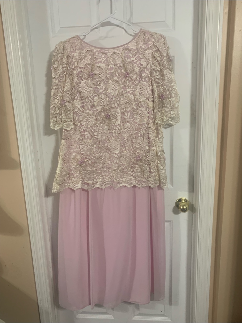 Miss Elliette Light Pink Chiffon Dress